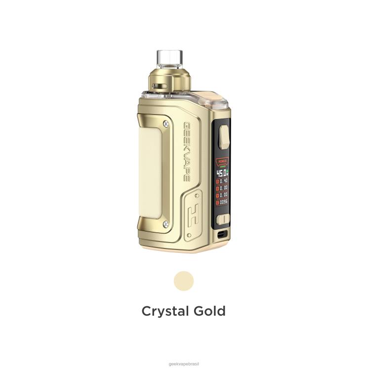 GEEKVAPE Brasil | h45 (aegis hero 2) pod mod kit edição de cristal GeekVape ouro cristalino VRL0B141