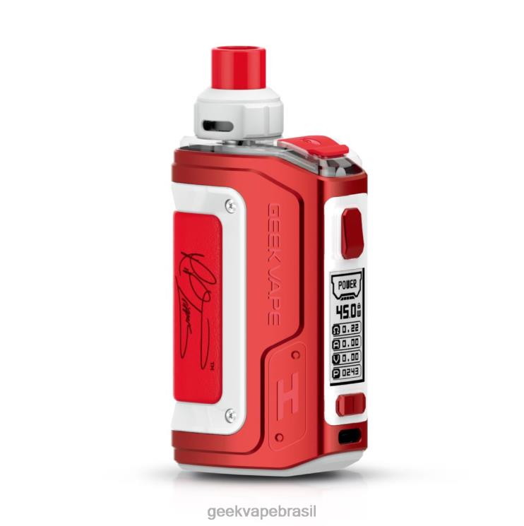 GEEKVAPE Discount | h45 (aegis hero 2) kit mod pod 1400mah 4ml GeekVape edição rte (vermelho e branco) VRL0B98