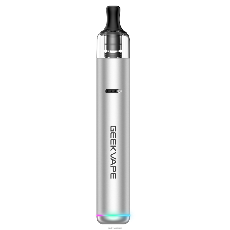 GEEKVAPE Official Store | kit de caneta vape wenax s3 (stylus 3) 1100mah GeekVape átomo de prata VRL0B66